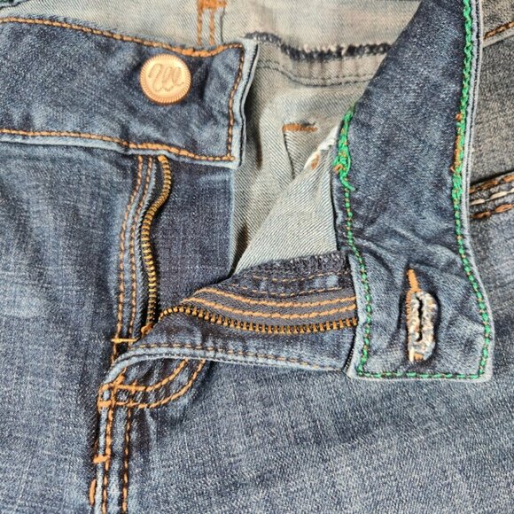 Wrangler Bootcut Embroidered Jeans Women Size 9/10 Blue Casual Denim Medium Wash - Picture 10 of 14